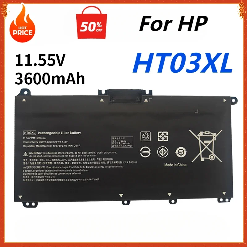 SWZY HT03XL L11119-855 Laptop Battery for HP Pavilion 15-CS 15-CU 15-DA 15-CW 14-CE 14-CF 14-DF 17-CA 15-DW0033NR 15-cu1xx L1142