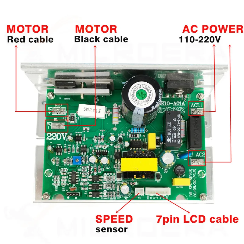 Replacement Endex DCMD67 For BH Treadmill Motor Controller LCB DCMD67 Control Board Circuit Board Compatible With DK10-A01A