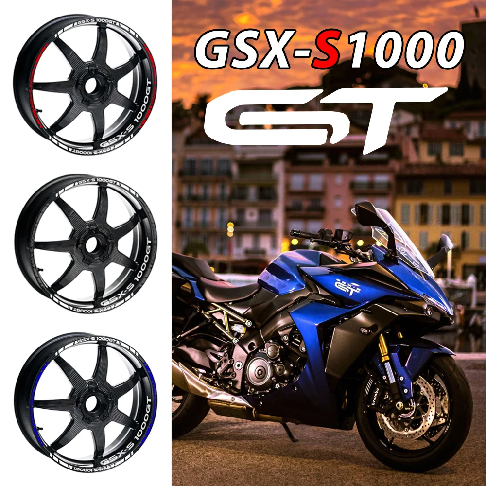 New Motorcycle Accessories Personality Wheel Hub Tire Decal Emblem Reflective Sticker For Suzuki GSX-S1000GT GSX S1000 GT