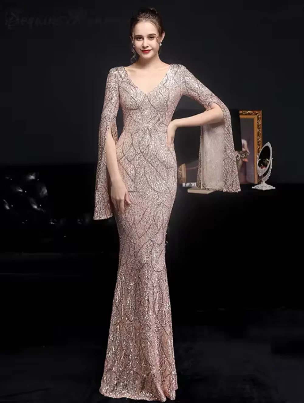 

Sexy black white maxi sequin summer dress women elegant luxury wedding party dress long prom bridesmaid evening dresses vestidos