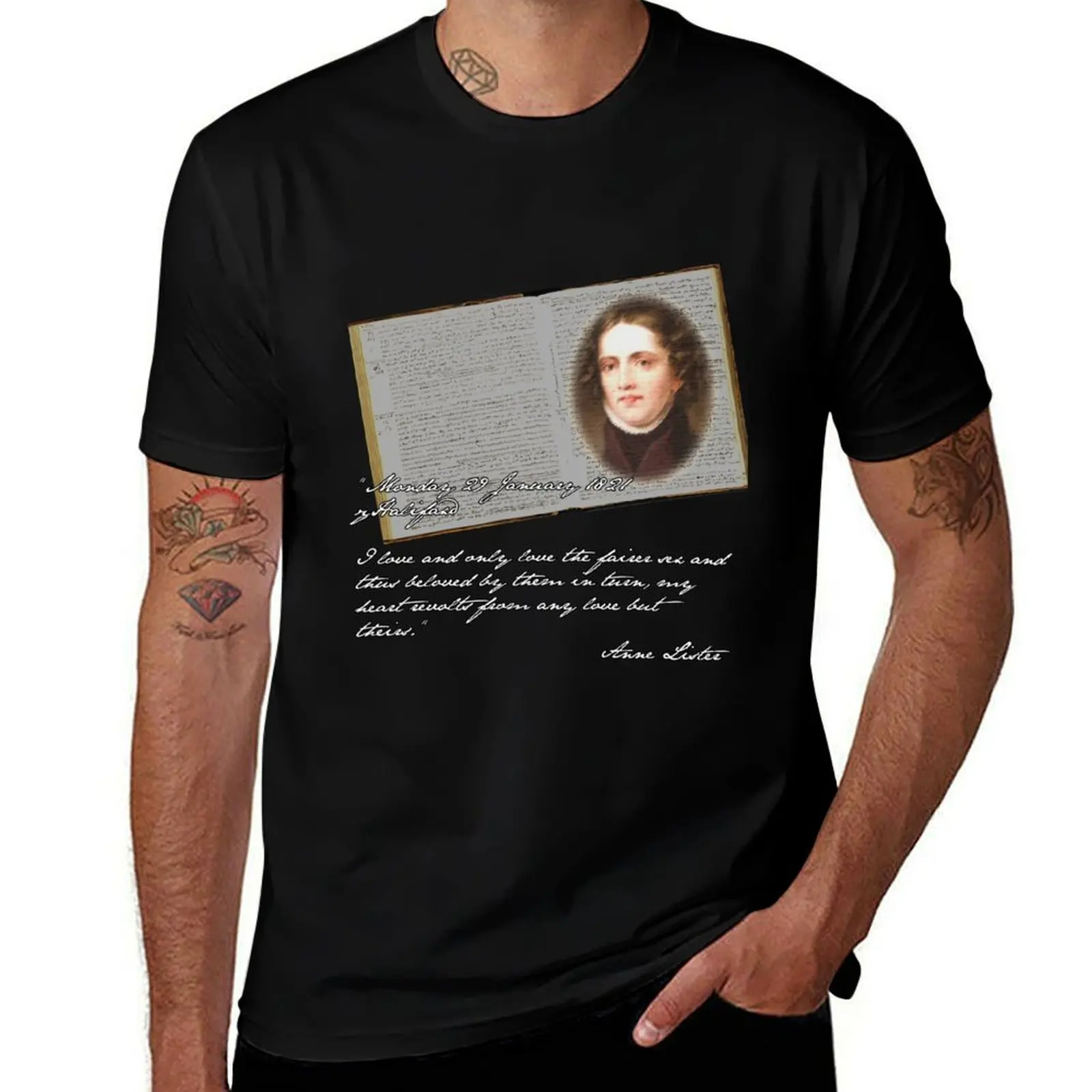 I Love Anne Lister T-Shirt Work Daily Short Sleeve Top T-Shirt