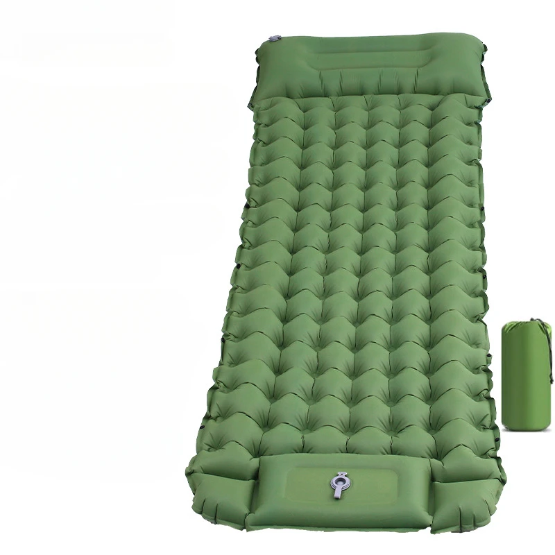 

Outdoor Sleeping Pad Camping Mat Inflatable Mattress with Pillows Travel Mat Folding Bed Ultralight Air Cushion Hiking Trekking