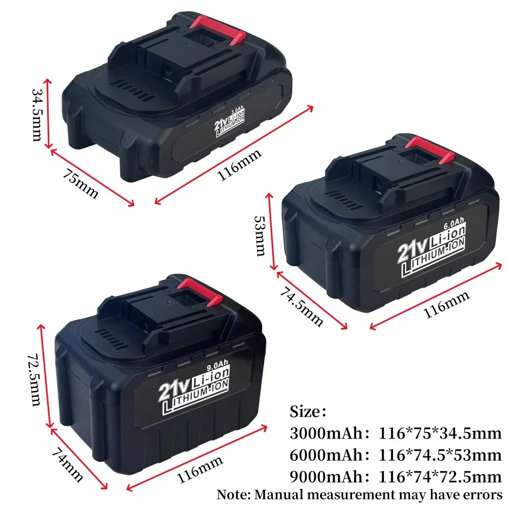 

Battery Rechargeable 3000mah 6000mah 9000mah Lithium Ion Battery 18V 21V 388VF Li-ion Battery For Makita Electric Power Tool