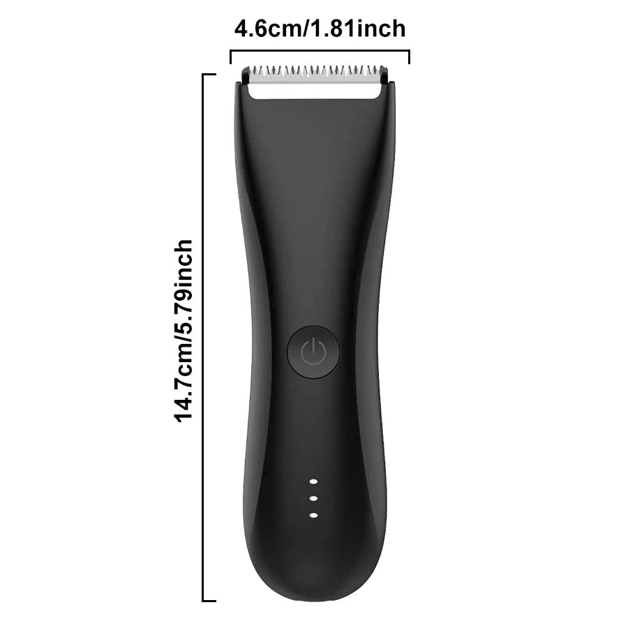 Men's Body Hair Trimmer Suitable for Beard, Armpit, and Intimate Area Hair Trimming, USB Rechargeable for Portability