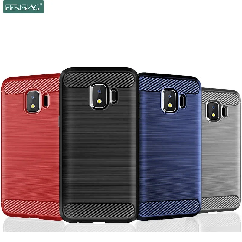 Case For Samsung Galaxy J2 2018 Case Silicone TPU Bumper Shockproof Carbon Cover for Samsung Galaxy J2 Pro 2018 J250 J250F Case