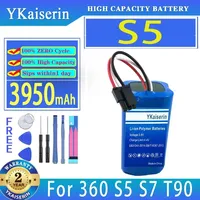 YKaiserin Battery For 360 S5 S6 S7 T90 Robotic Vacuum Cleaner Spare Parts S9 X90 X95 S6PRO