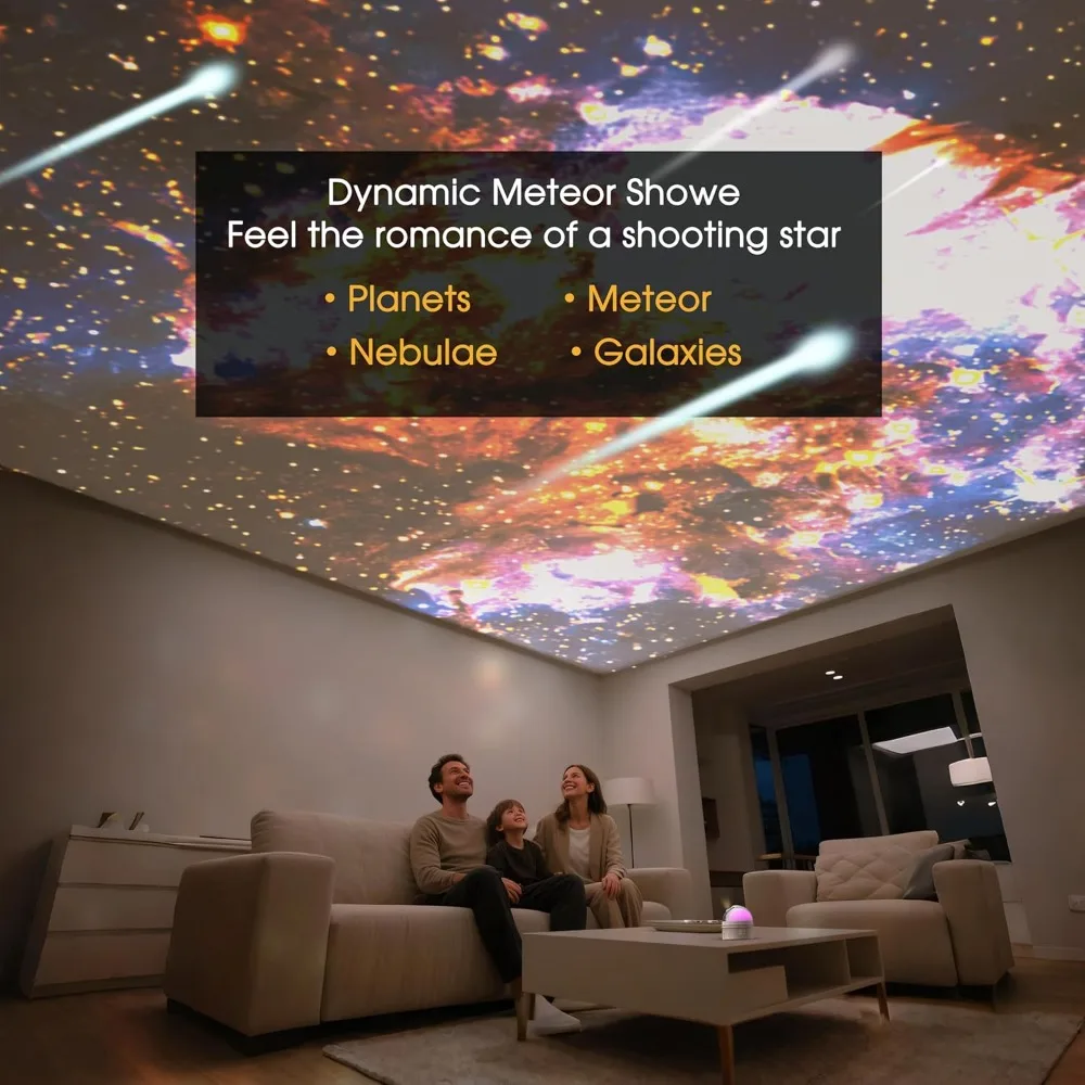 Galaxy Projector Night Light 12 in 1 Star Projector with Storage Case Solar System Constellation Moon LED Space Lamp Timer