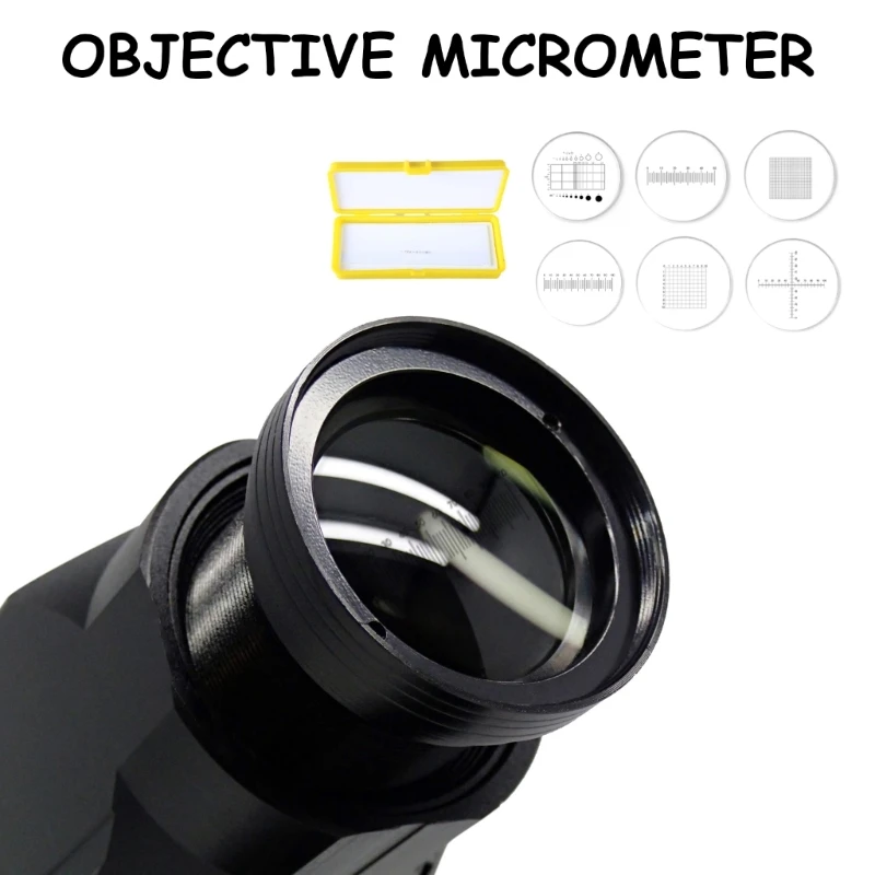 Microscoopkalibratie Schuiftafelmicrometer Oculairkalibratieliniaal