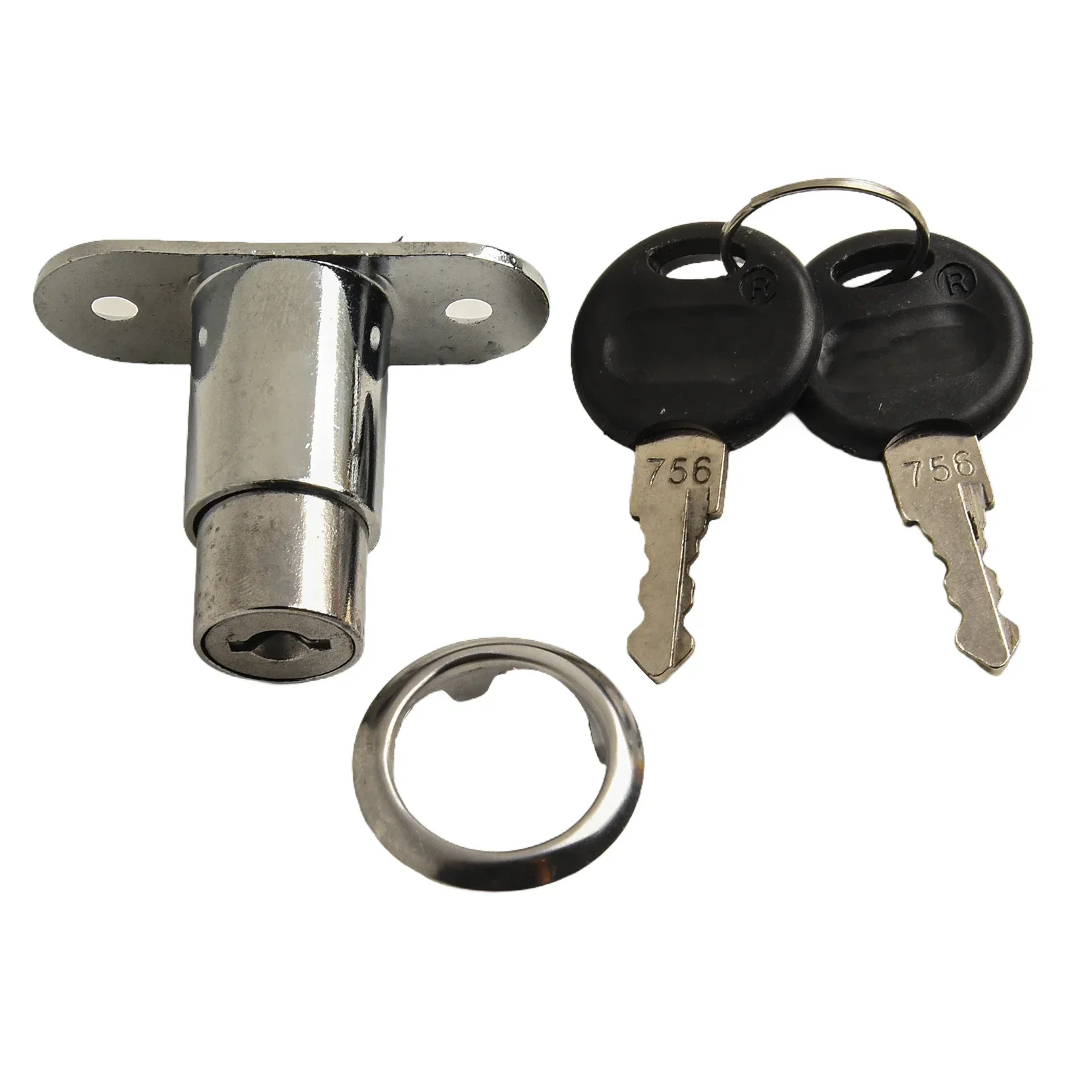 2Sets Cabinet Push Plunger Lock Cylinder Zinc Alloy Keyed Different  Furniture Drawer Lock With Key Home Hardware Accessories