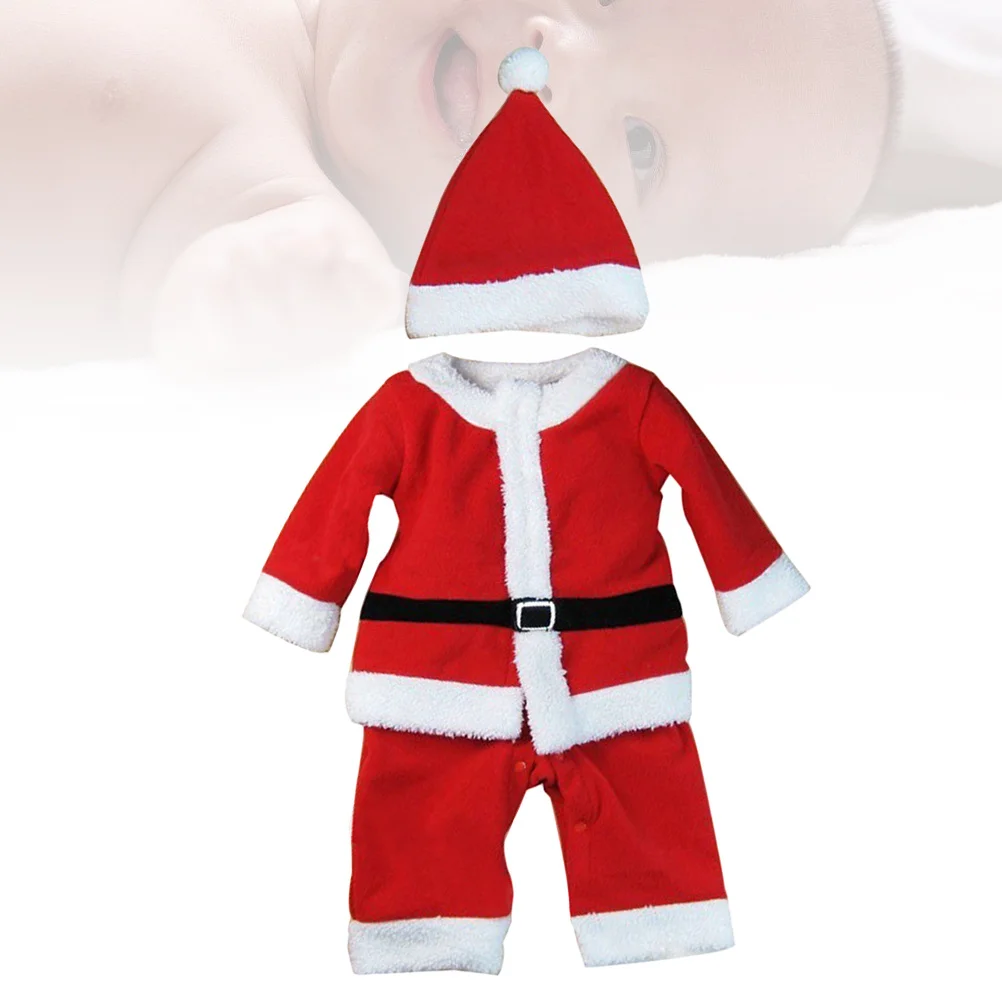 قبعة عيد الميلاد لحديثي الولادة من القطن للتسلق، بدلة أطفال ناعمة قابلة للتنفس مثالية لحفلات العطلات