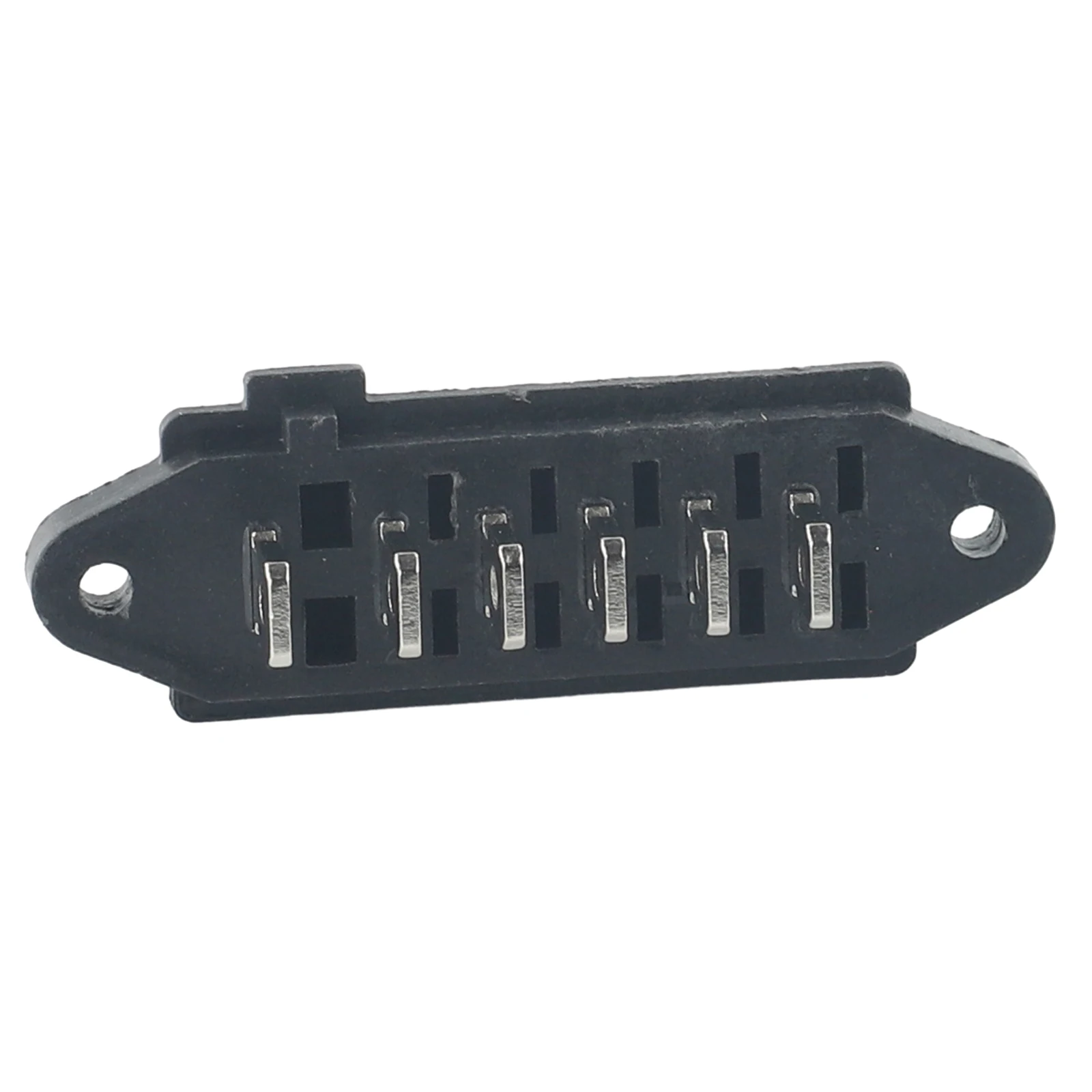 6 Pin ABS Battery Discharge Connector for Electric Power Boxes 15A 125V Rated Voltage Inline Mounting Direct Integration
