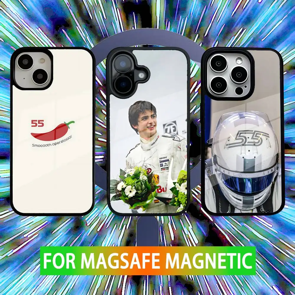 

Smooth Operator S-Sainz 55 Phone Case For iPhone 16,15,14,13,12,11,Pro,Max,Plus,Mini,SE New Magsafe Magnetic Wireless Charging