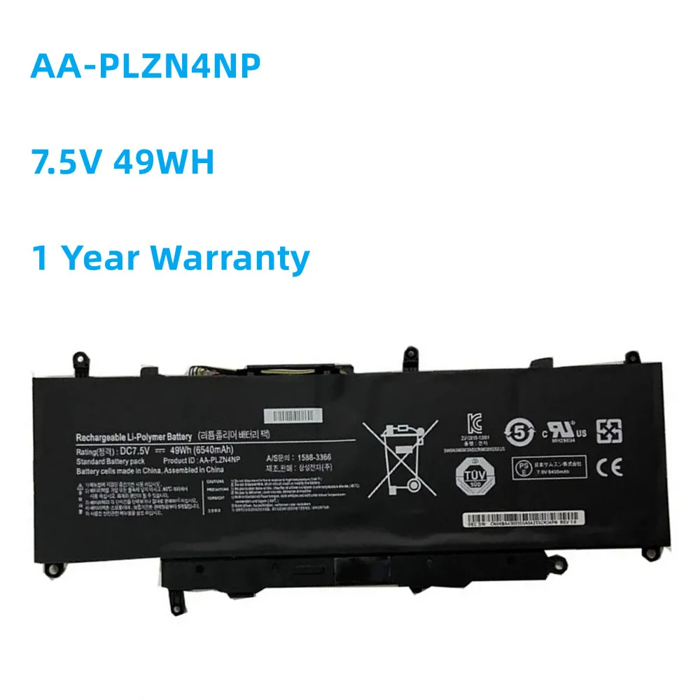 Imagem -01 - Bateria para Samsung Aa-plzn4np 7.5v 49wh 6540mah Ativ Pro Xe700t1c Xq700t1c-a52 Série 15883366 Aa-plzn4np bateria para samsung aa plzn4np 75v 49wh 6540mah ativ pro xe700t1c xq700t1c a52 serie 15883366 aa plzn4np 01