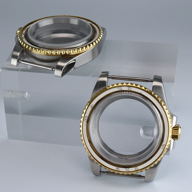 الغواصة NH34/35 حالة التقويم 40 مللي متر الكلاسيكية الرجعية الفولاذ المقاوم للصدأ مقاوم للماء الملحقات المتوافقة مع حركة Eta2824