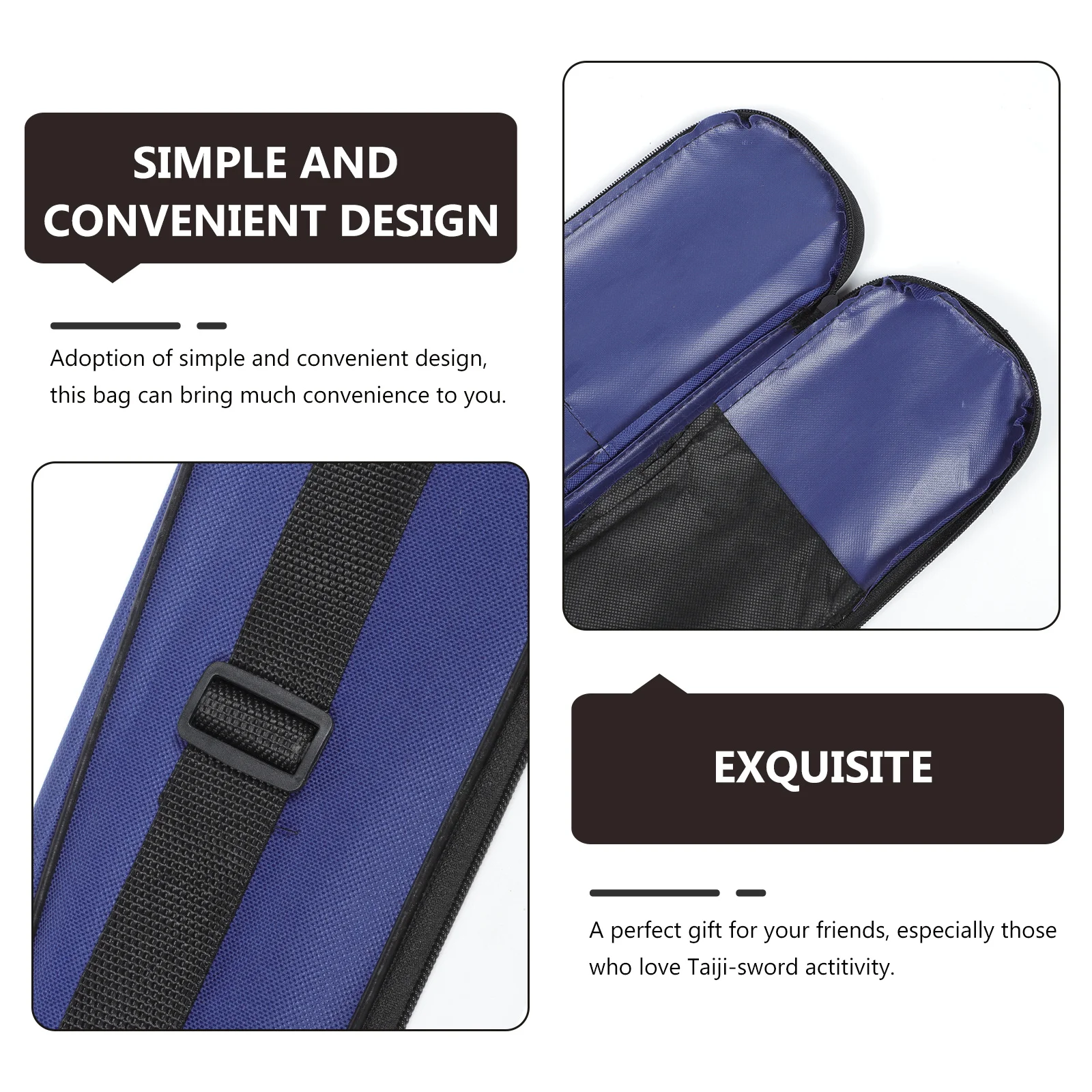 

Thickened Canvas Bag Portable Martial Arts Carrier Taichi Sword Holder Storage Bag Equipment Kung Fu Sword Case