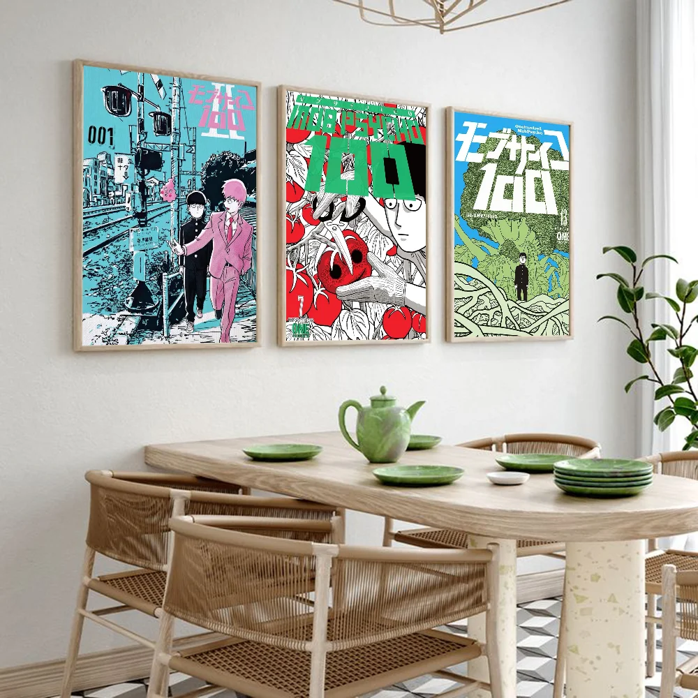 M-Mob P-Psycho 100 أنيمي الكرتون المشارك متعددة الأغراض جدار الفن لغرفة المعيشة غرفة نوم مكتب المدخل بار | فكرة هدية ديكور المنزل #5