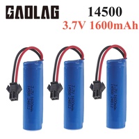 Original 3.7v 1600mAh Lipo Battery for JJRC C2 D828 RC Car Parts 14500 SM-2P For RC Stunt Dump Car Battery Toys Accessories