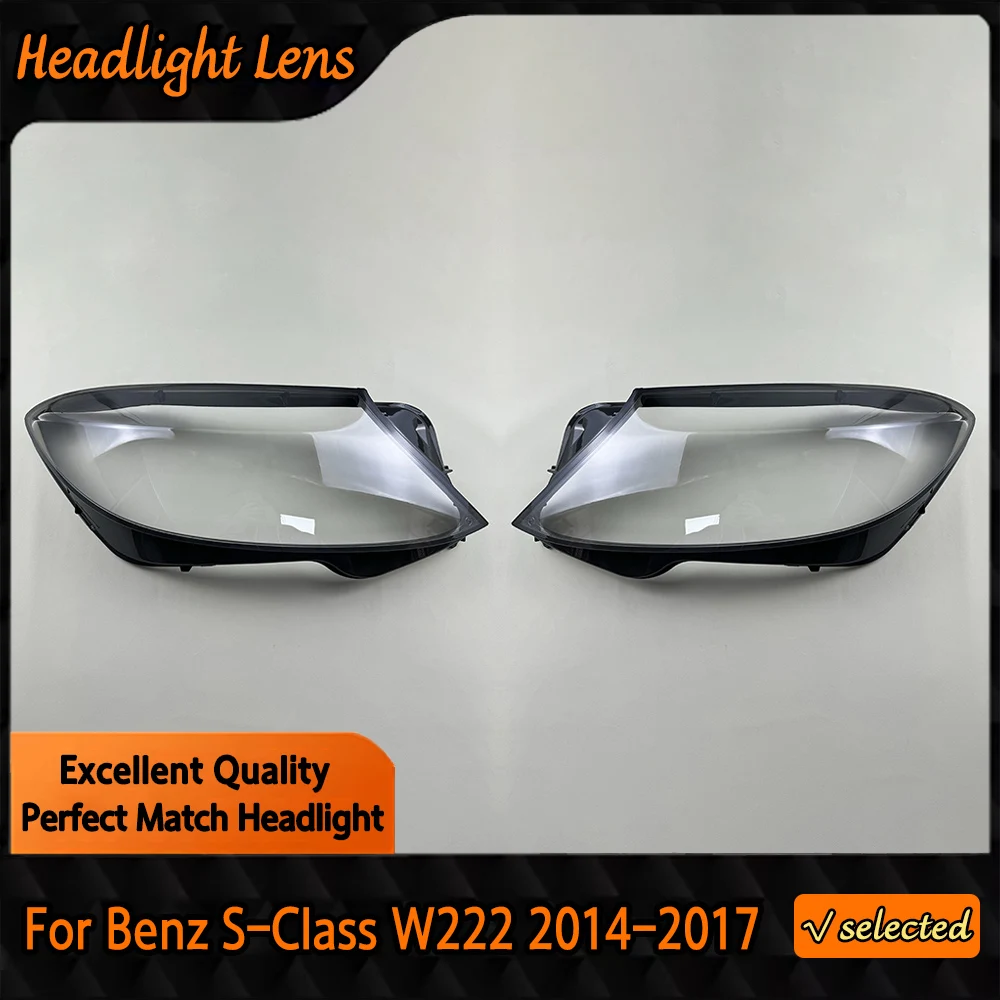 

Headlight Lens For Benz S-Class W222 S320 S400 S500 S600 2014 2015 2016 2017 Transparent Headlamp Cover Plexiglass Lampshade