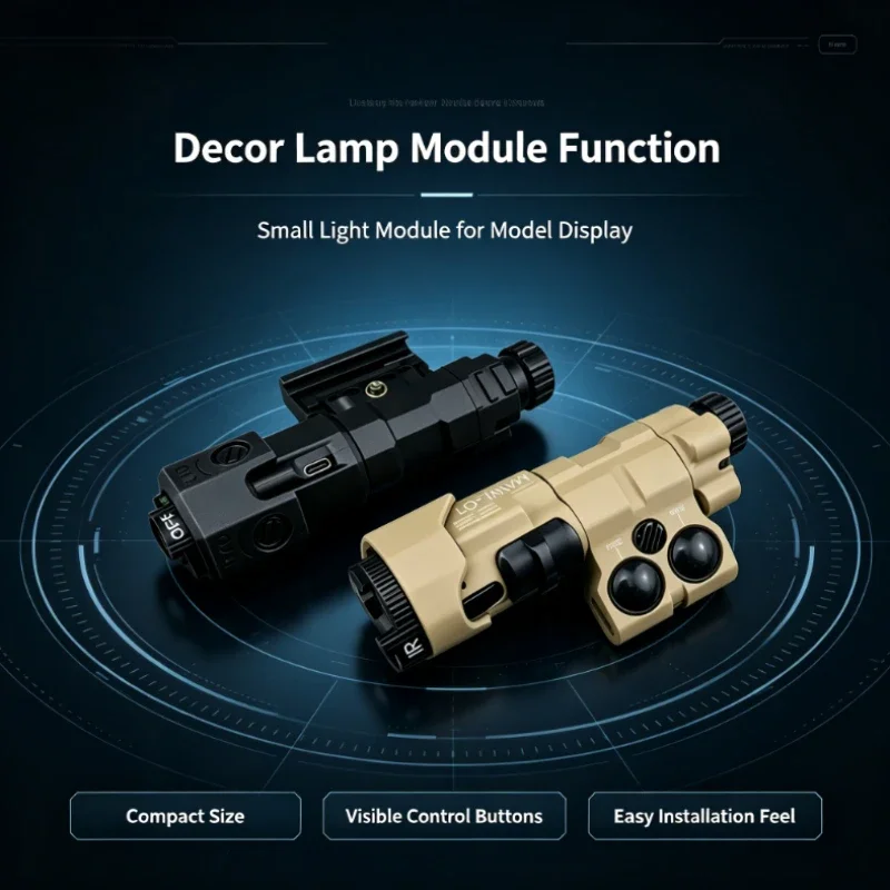 Lightweight Auxiliary Decor Lamp Parts Hand Adjustable Light Direction Hobby Model Indoor Display Ornament Supplies