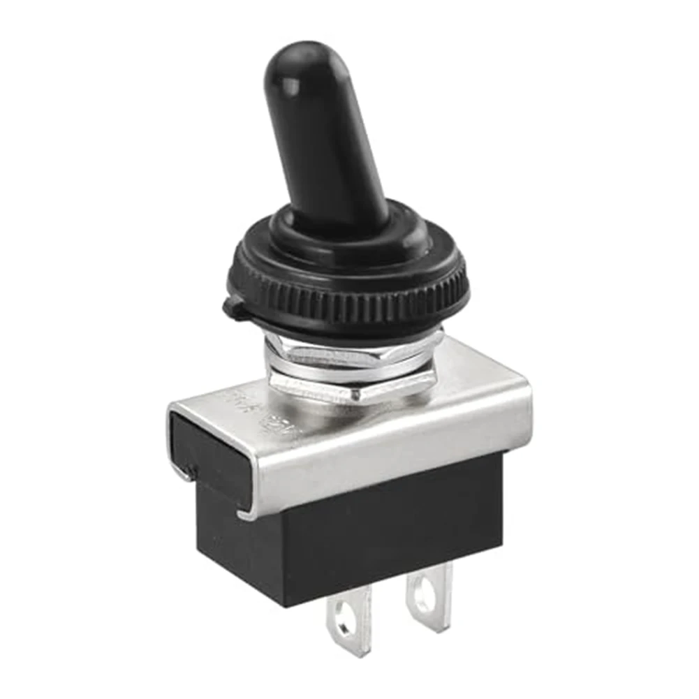 2PCS Car Boat Rocker Toggle Switch KN3D-101 On/Off Switch 25A 12V 2 Pin Locking Waterproof Cover For Automotive Car Boat