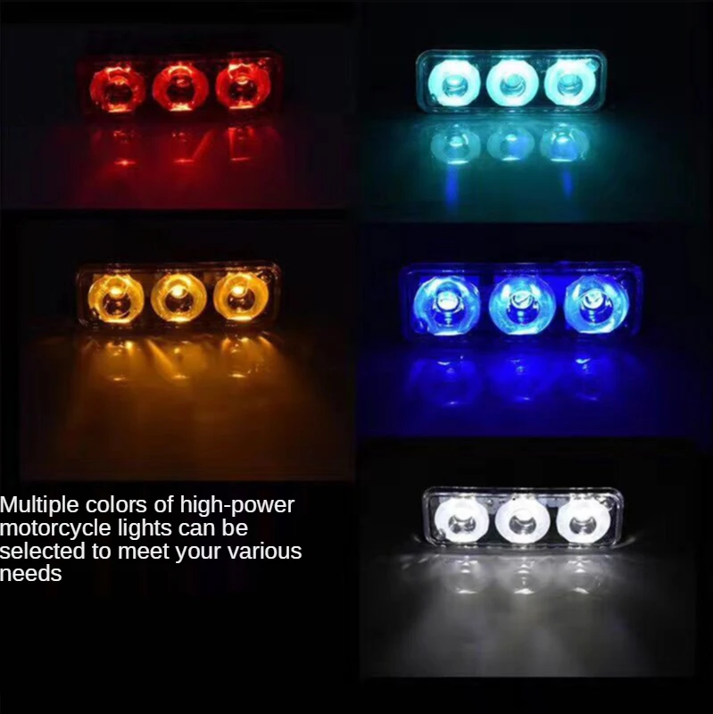 Motorcycles LED DRL LED Daytime Running Light 12V Flash White 6000k Car High Power Day Lights DC Lens With Fog Lamps Waterproof