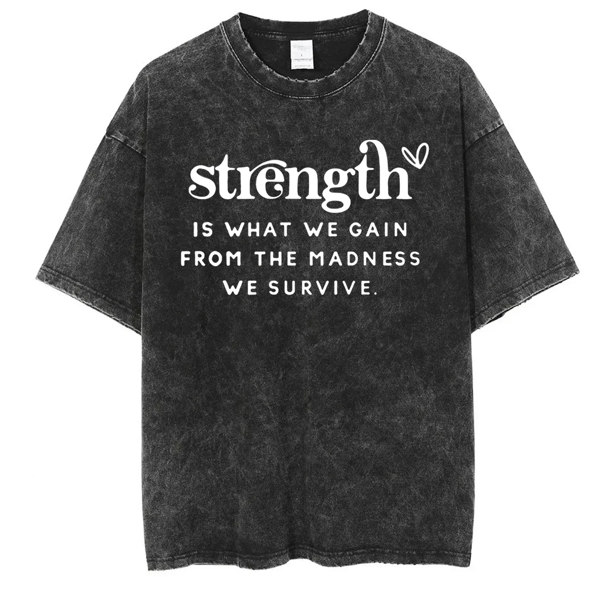 Strength Shirt Positive Quote Vintage Clothes Inspirational Shirts Strong Women Tee Kind Quote Tee Aesthetic Tops L