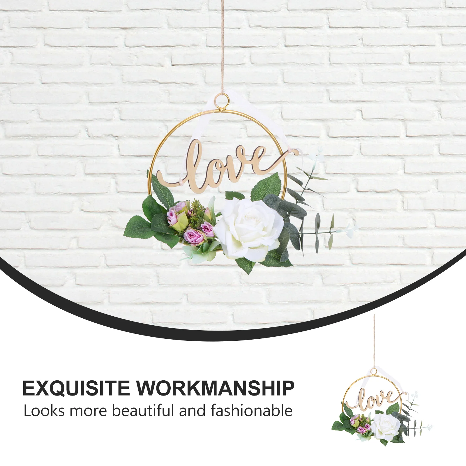 

1Pcs Premium Material Flower Pendant Realistic Appearance Wedding Decoration Wall Hanging Festive Adornment Hanging Flower