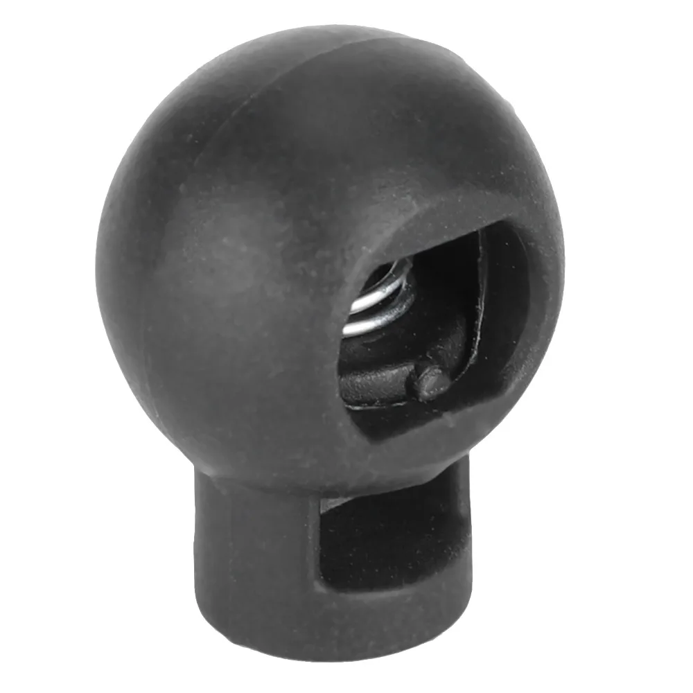 300pcs Buttons Single Hole Cord Locks Ball Shape Spring Loaded Spring Clip Toggle Stopper Luggage Accessories