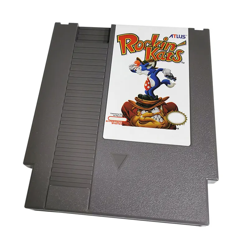 

For Classic NES Game - rockin katss Game Cartridge For NES Console 72 Pins 8 Bit Game Card