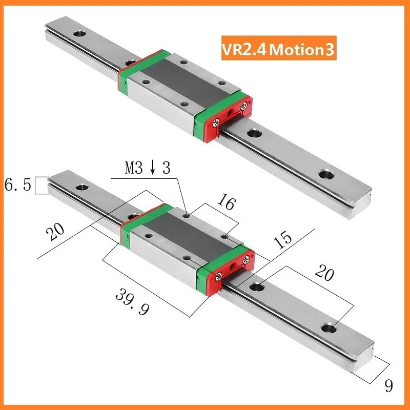 2.4r2 80/20/16 Teeth Synchronous Wheel Synchronous Belt Mgn9h/12H Linear Guide Rail