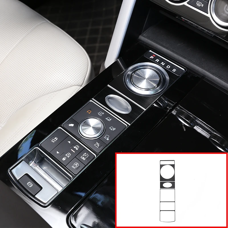 

For Land Rover Discovery 5 LR5 L462 S/SE Version Car Accessory 3 Pcs Aluminum Alloy Gear function Area Protector Cover Trim