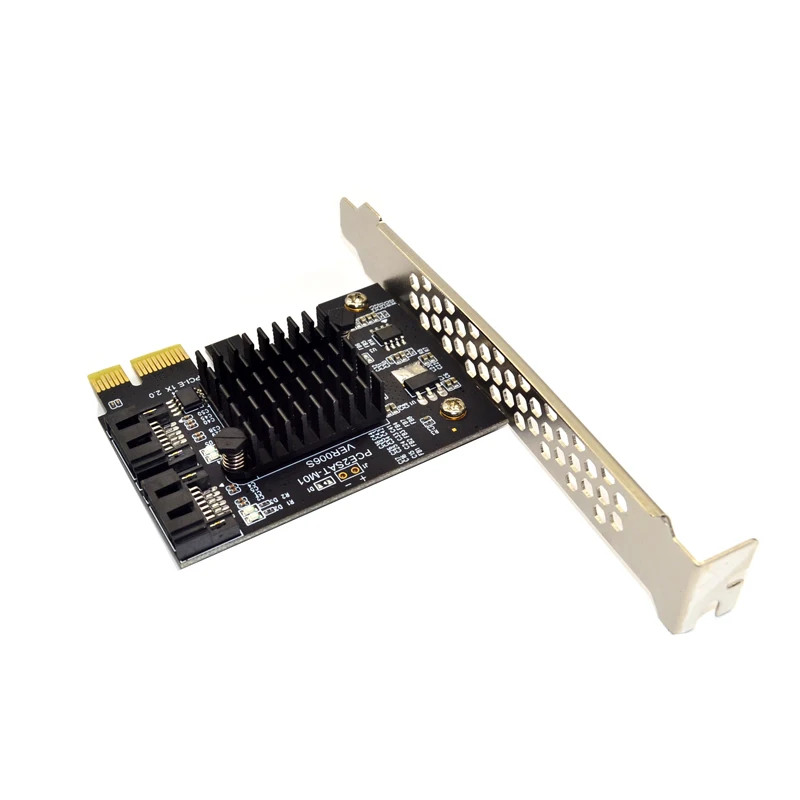 PCIE to SATA Expansion Card Marvell 9125 Chip PCI Express X1 to 2 Port SATA 3.0 6Gb Adapter Controller PCI-E SATA Extension Card