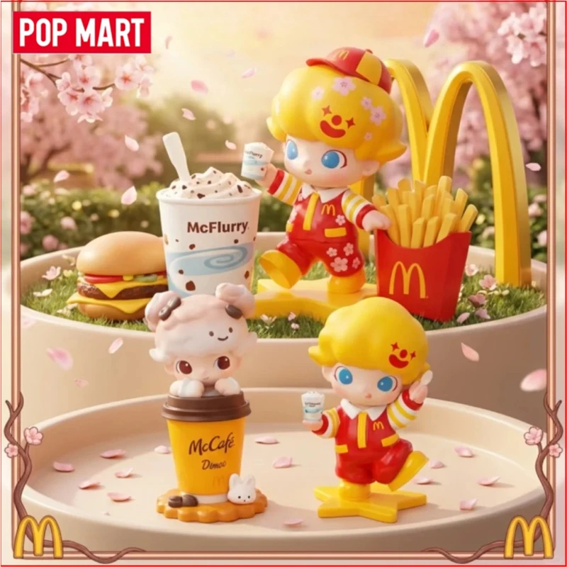 

Pop Mart McDonald's Collaboration with DIMOO Limited Edition Figurine Tabletop Decorative Ornament Holiday Collection Gift