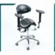 

Dental Equipment Ergonomic saddle chair with adjustable double armrest leg rest mute wheel back for hospital and clinic