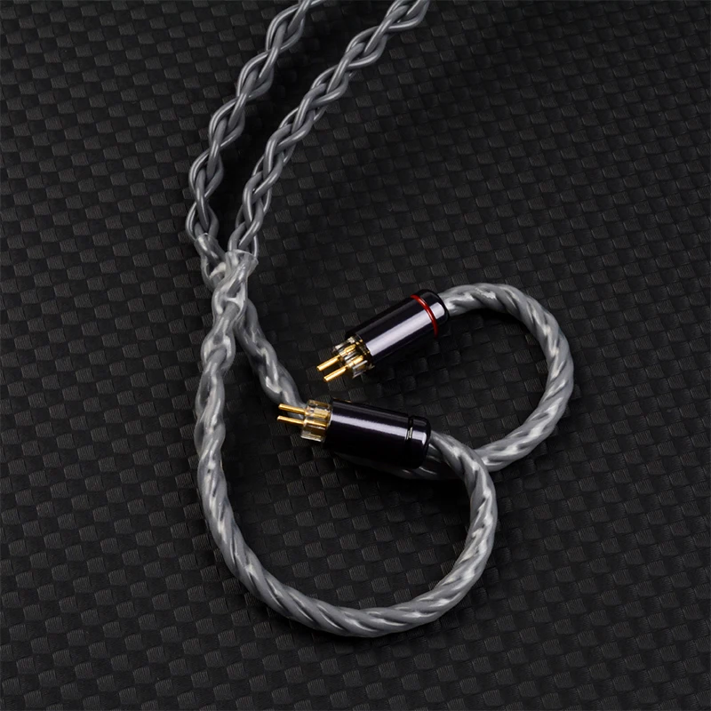 NICEHCK GreyCloud 8 Strands 6N Silver Coated Oxygen Disconnected Copper Conductor HiFi Upgrade Cable for NX8Ti Tears NX7MK4 IEM image 4