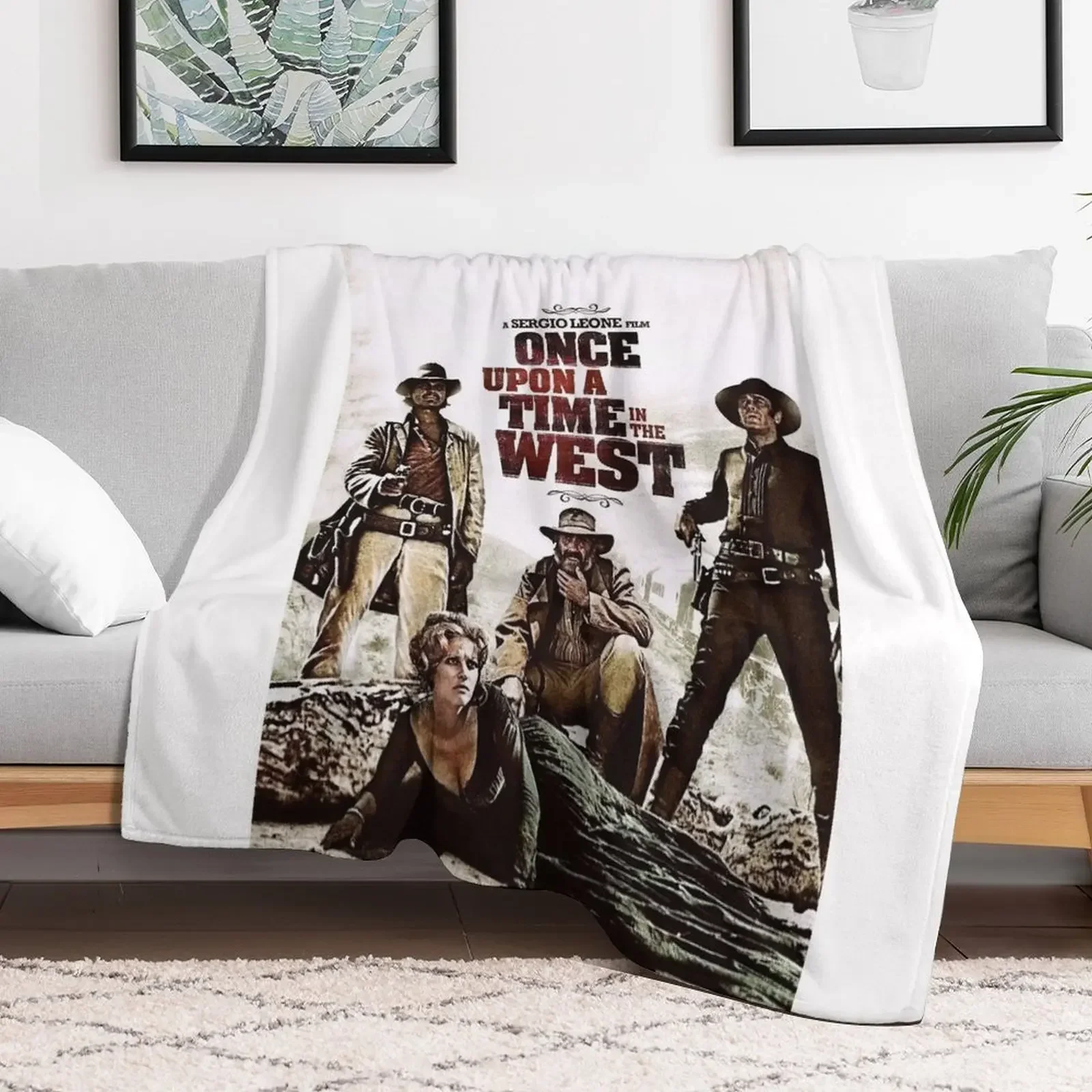 

Once upon a time in the west Throw Blanket Personalized Gift Thermal Blankets Softest Plaid on the sofa Bed covers Blankets
