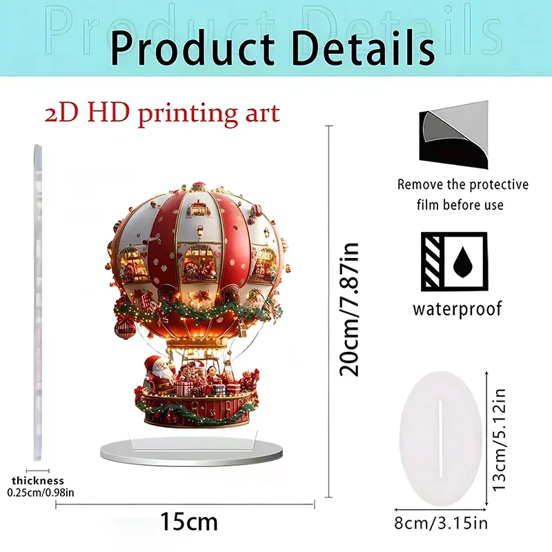 Christmas Ferris Wheel Holiday Decoration Home Acrylic Ornaments Decorative Ornaments Crafts Cooking Ornament Fast Shipping