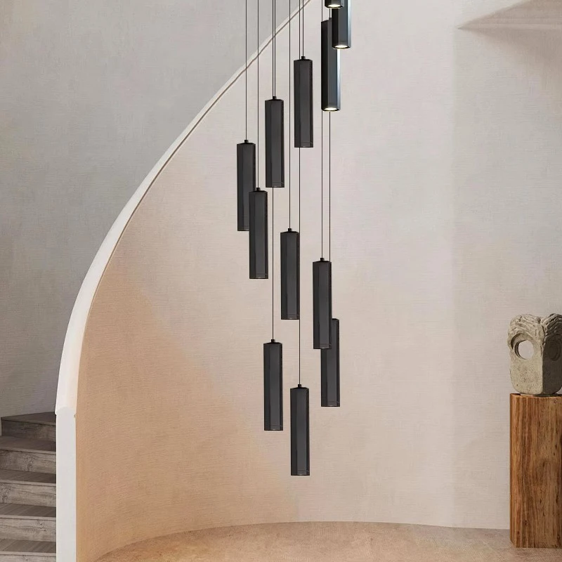 

Modern home decor led lights pendant light lamps forstaircase Chandeliers for living room hanging light indoor lighting