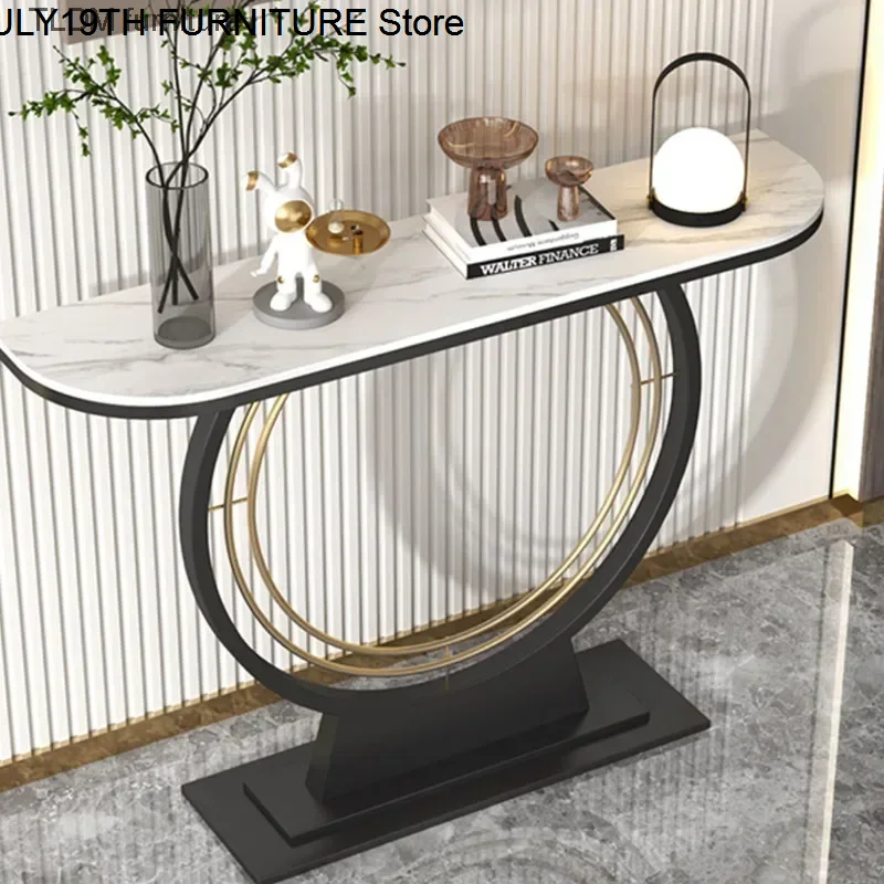 Ultra Narrow Modern Console Table Luxury Minimalist Console Table Home Reception Meuble Magasin Furniture Decoration