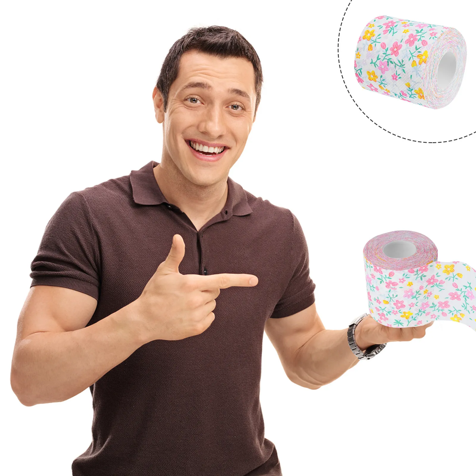 

1 Roll Colorful Printed Roll Paper Soft Eco-Friendly Napkin For Home Bathroom Dining Table Use Paper Napkins Handkerchief
