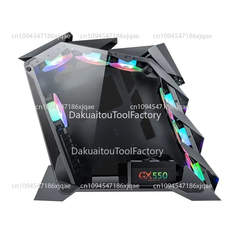 Alien Water-cooled Case; High-end Internet Cafe Desktop E-sports Gaming Large Case ATX Glass