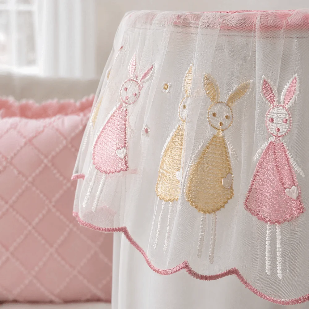 Fresh Light Style Air Condition Cover Round Cabinet Fit Soft Cloth Shell Cabinet Cloth Full Wrap Frame No Assemble Step