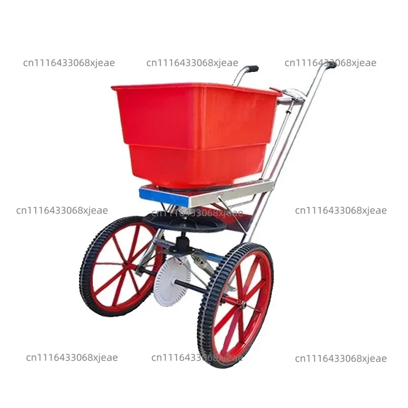 Manual Hand-pushed Full Set of Fertilizer Spreader Agricultural Trolley Fertilizer Spreader Household Fertilizer Applicator