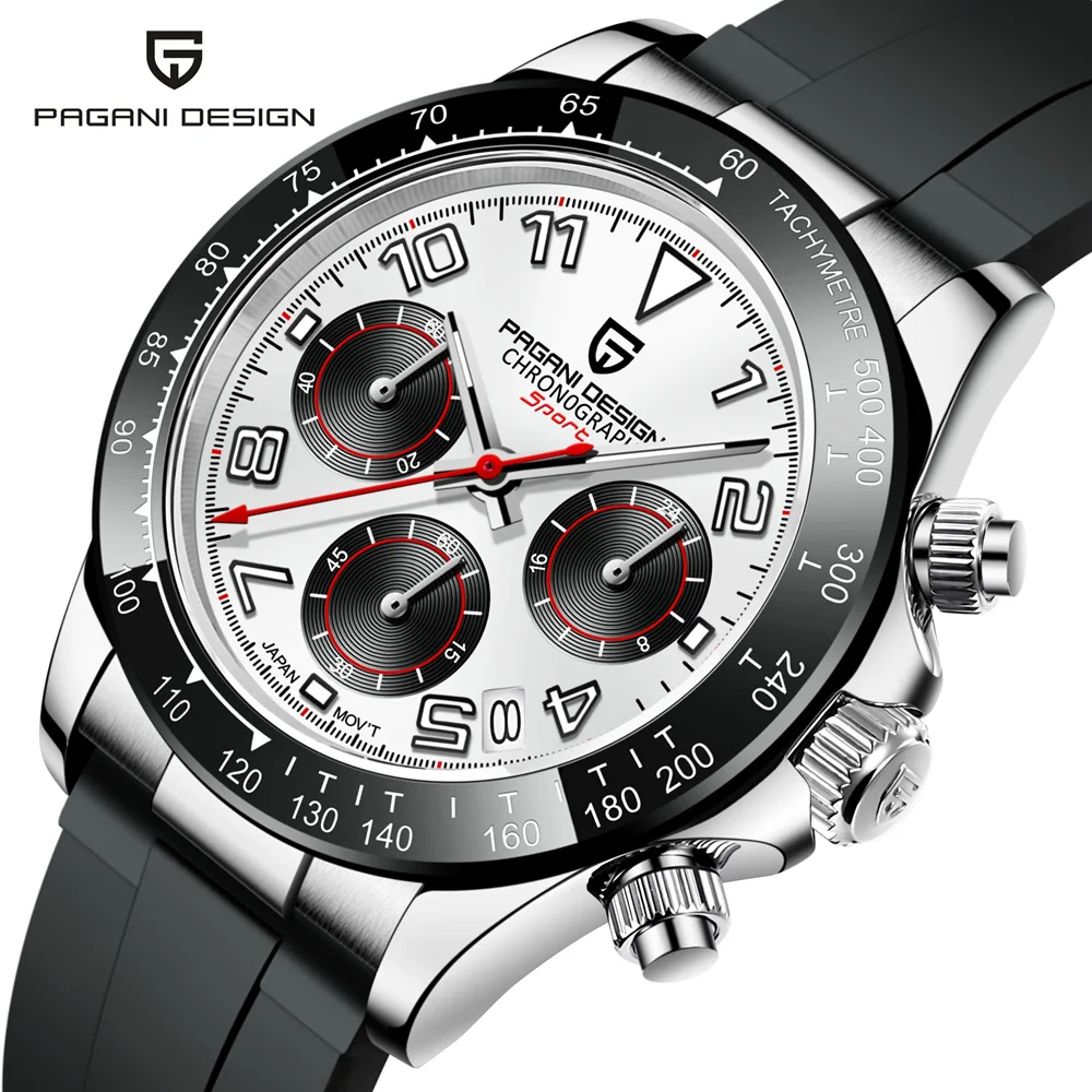 

New PAGANI DESIGN Men's Watches Quartz Business Watch for Men Top Brand Luxury Waterproof Men Chronograph VK63 Reloj Hombre