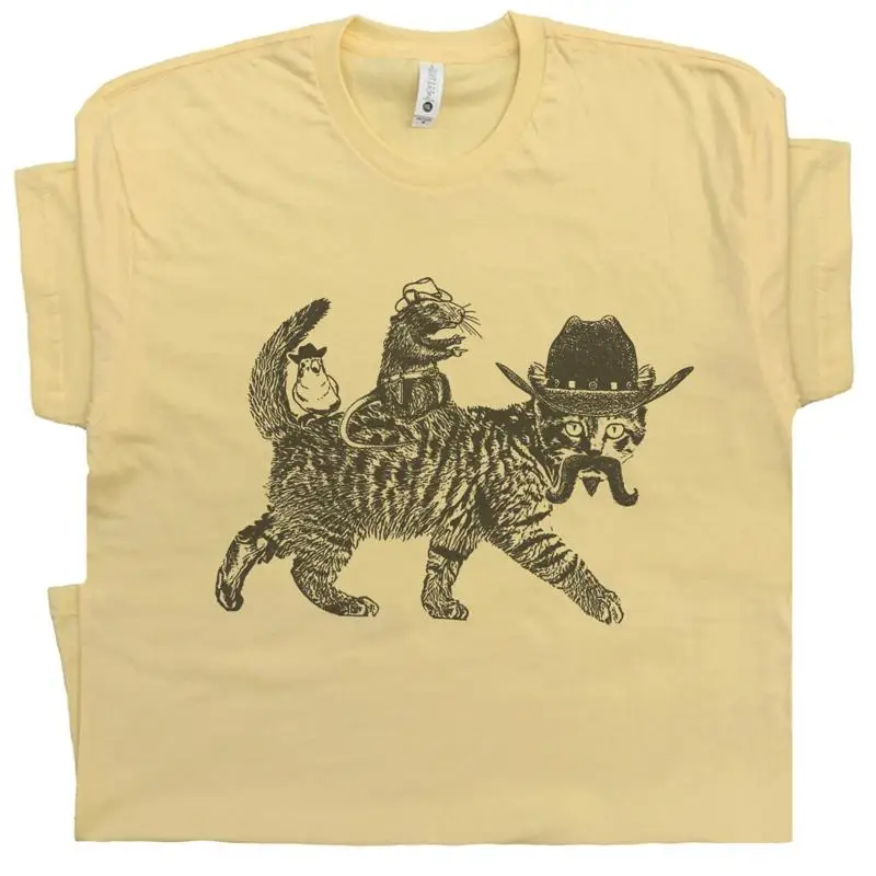 

Cowboy Cat T Shirt Meowdy Funny Cute Vintage For Kids