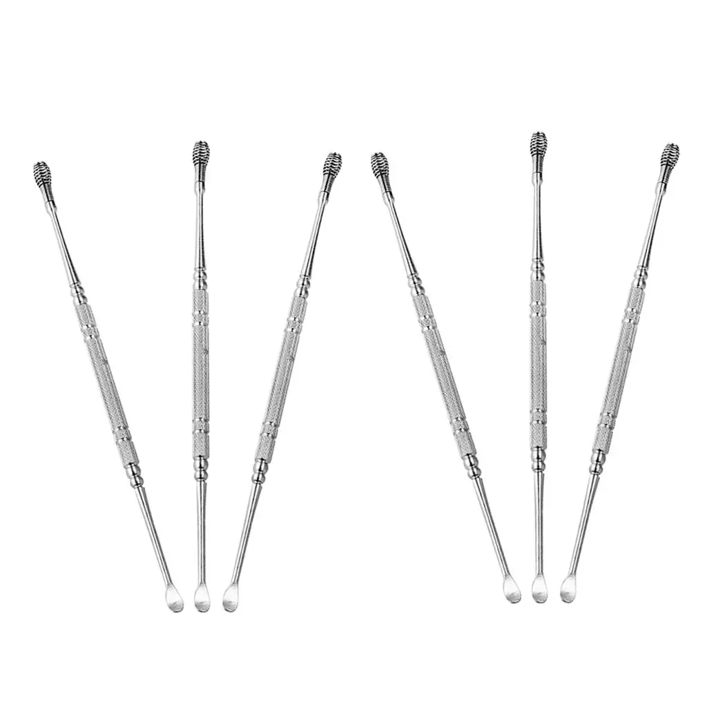 6PCS Stainless Steel Tools Ear Pick Cleaner Ear Digging Daily