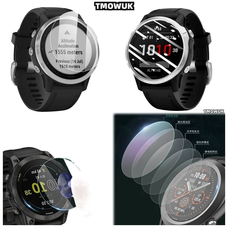 For Garmin Fenix 6 6S 6X Pro Silver, Custom Fitted To Each Fenix Model