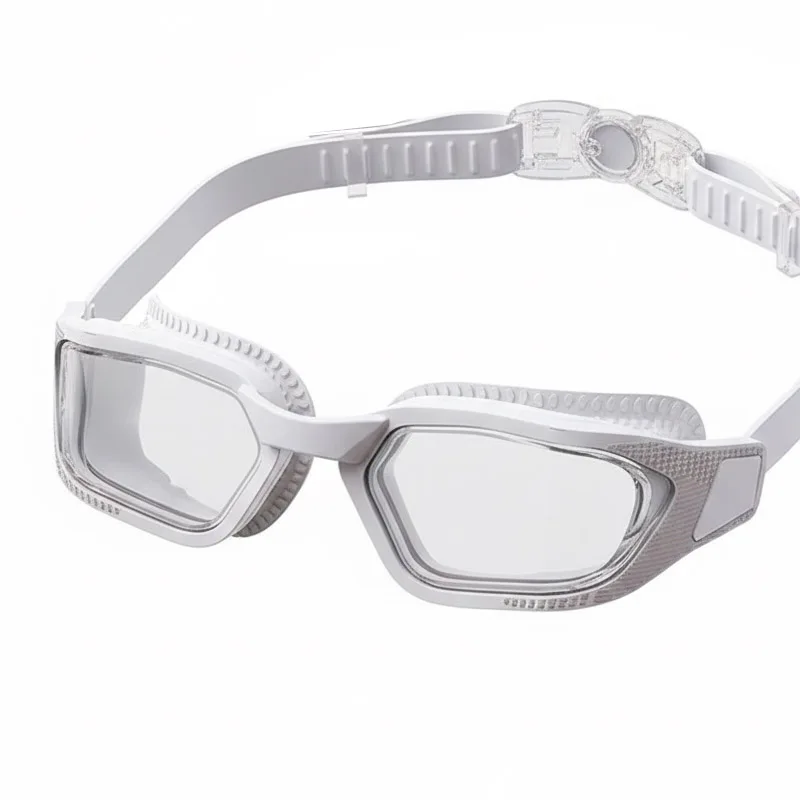 Myopie-Schwimmbrille für Erwachsene – Antibeschlag-HD-Vision, austauschbare Nasenklammern (S/M/L), Schwimmbrille für Männer und Frauen – Detail 3