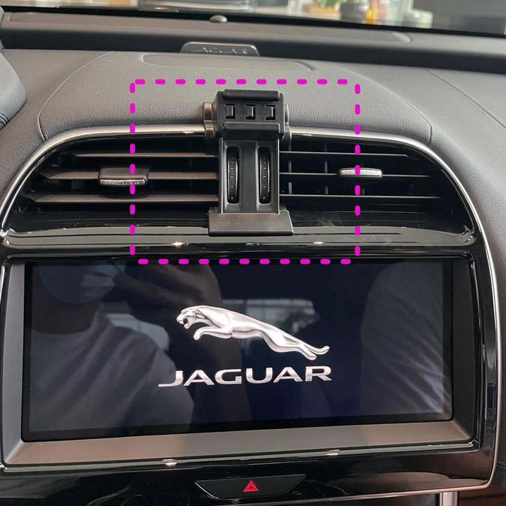 For Jaguar XE 2015 2016 2017-2021 Magnetic Car Phone Holder Magnet Mount Wireless Charging Phone Stand Customized Bracket Base