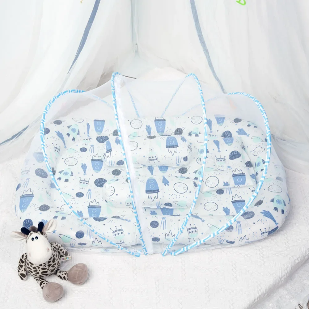 طوي Babynest السرير الرضع النوم سرير أطفال مع البعوض متعددة الوظائف السفر عش الطفل المحمولة سرير بيبي #3